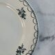 Set of 12 antique flat plates — Céranord pottery, model