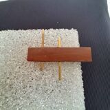 Pair of Scandinavian Perpex and teak wall lights