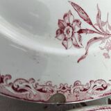 Set of 6 dessert plates from the early 20th century, Sarreguemines, Fontanges model