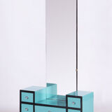 Restored Bauhaus Dressing Mirror, Chrome, Steel, Lacquered Wood, Czechia, 1930s