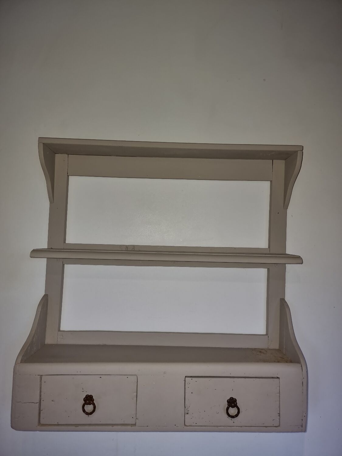 Vintage spice shelf