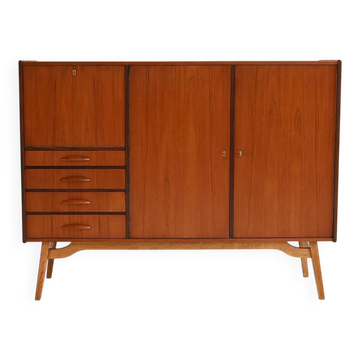 Buffet danois en teck et acajou, années 1950