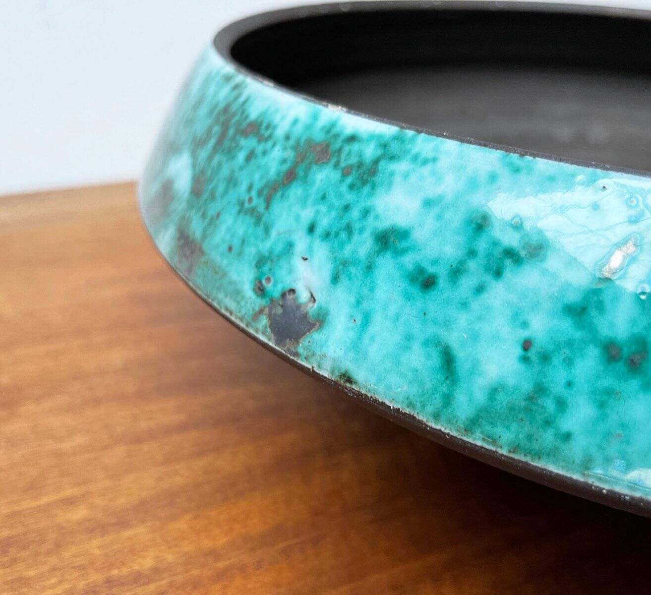 Grand bol de poterie d'atelier allemand du milieu du siècle de BKW Böttger Keramik Wandsbek, Hambourg, années 1960