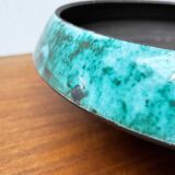 Grand bol de poterie d'atelier allemand du milieu du siècle de BKW Böttger Keramik Wandsbek, Hambourg, années 1960