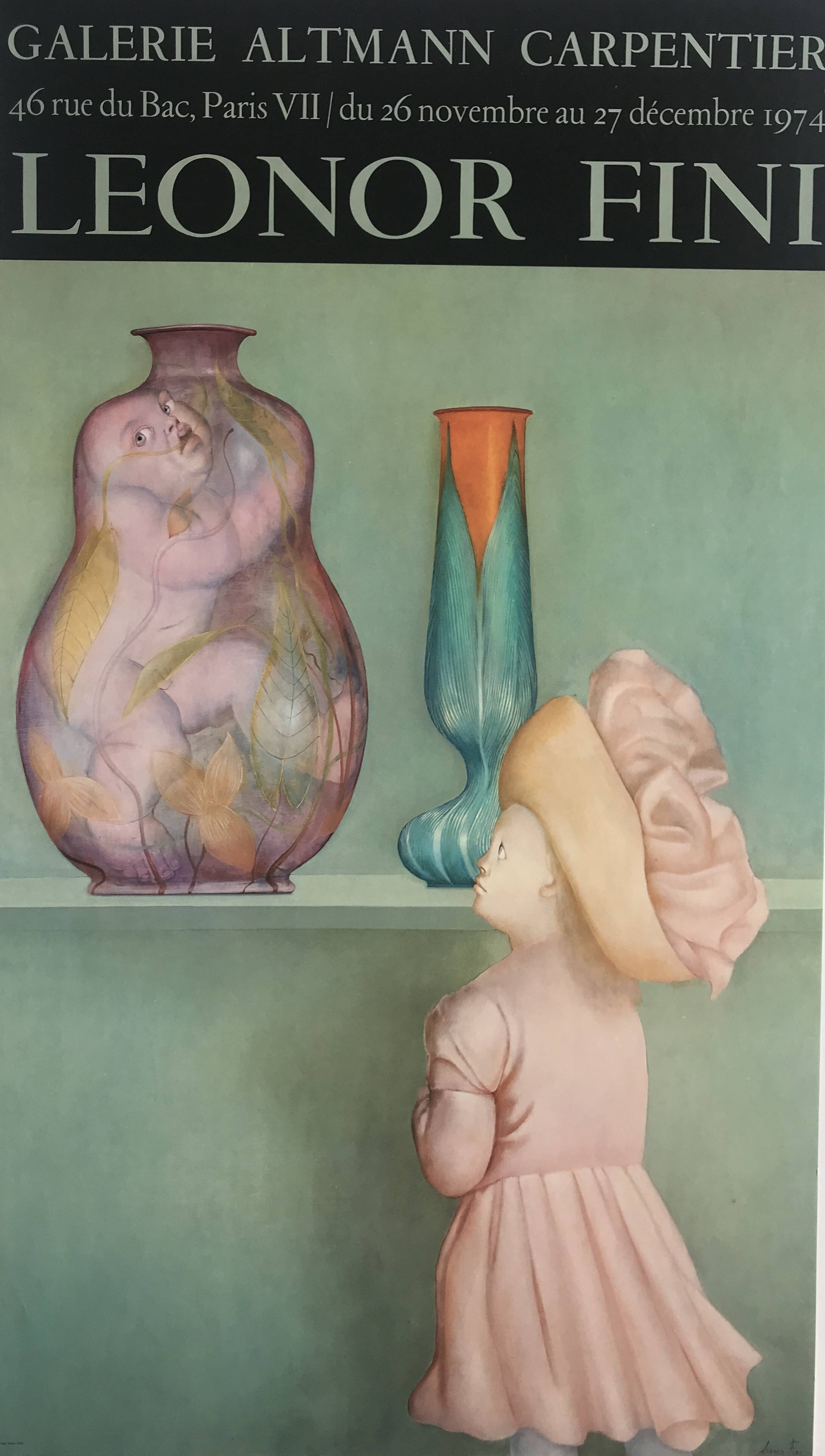 Original poster by Léonor FINI, Galerie Altmann Carpentier, 1974