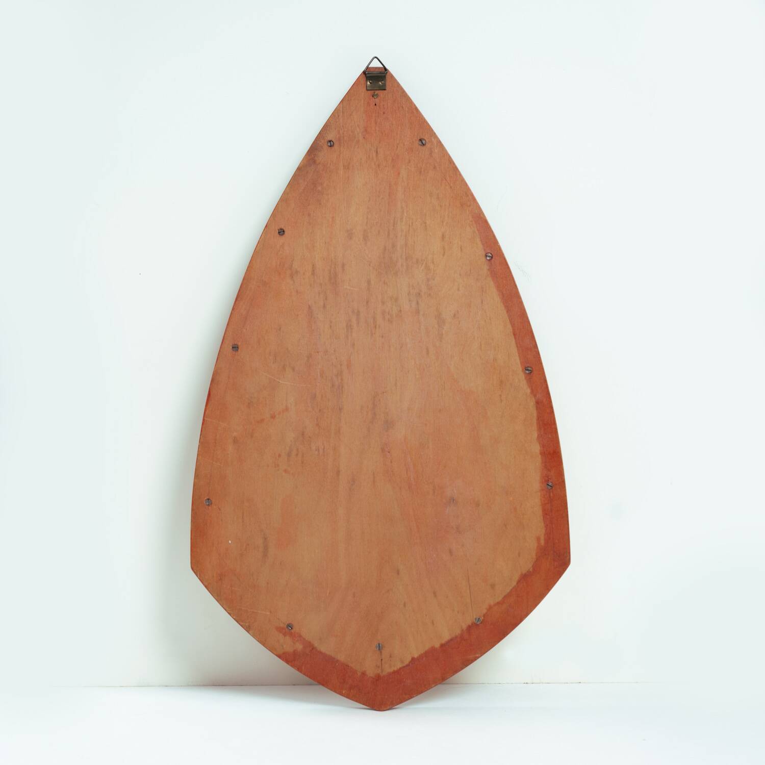 Art Deco Amsterdam School wall mirror in oak, The Netherlands, 1920s