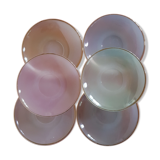 Lot 6 pastel Arcopal subcups