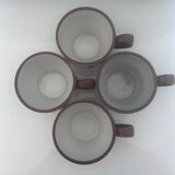 Set of 4 floral decorated bowls