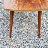 Coffee table of the 60s compass mahogany