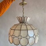 Large pearly pendant light