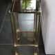 Brass side table, 1970s-1980s