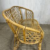 Rattan bench