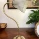 Brass gooseneck lamp