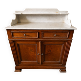 Antique wooden furniture, white marble – dressing table, console, toilet furniture.