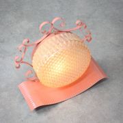 Mid-Century Intricate Italian Pink Wall Lamp, 1960s