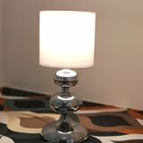 Lampe en chrome space age '70
