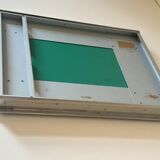Modernist triptych mirror vintage design 70s
