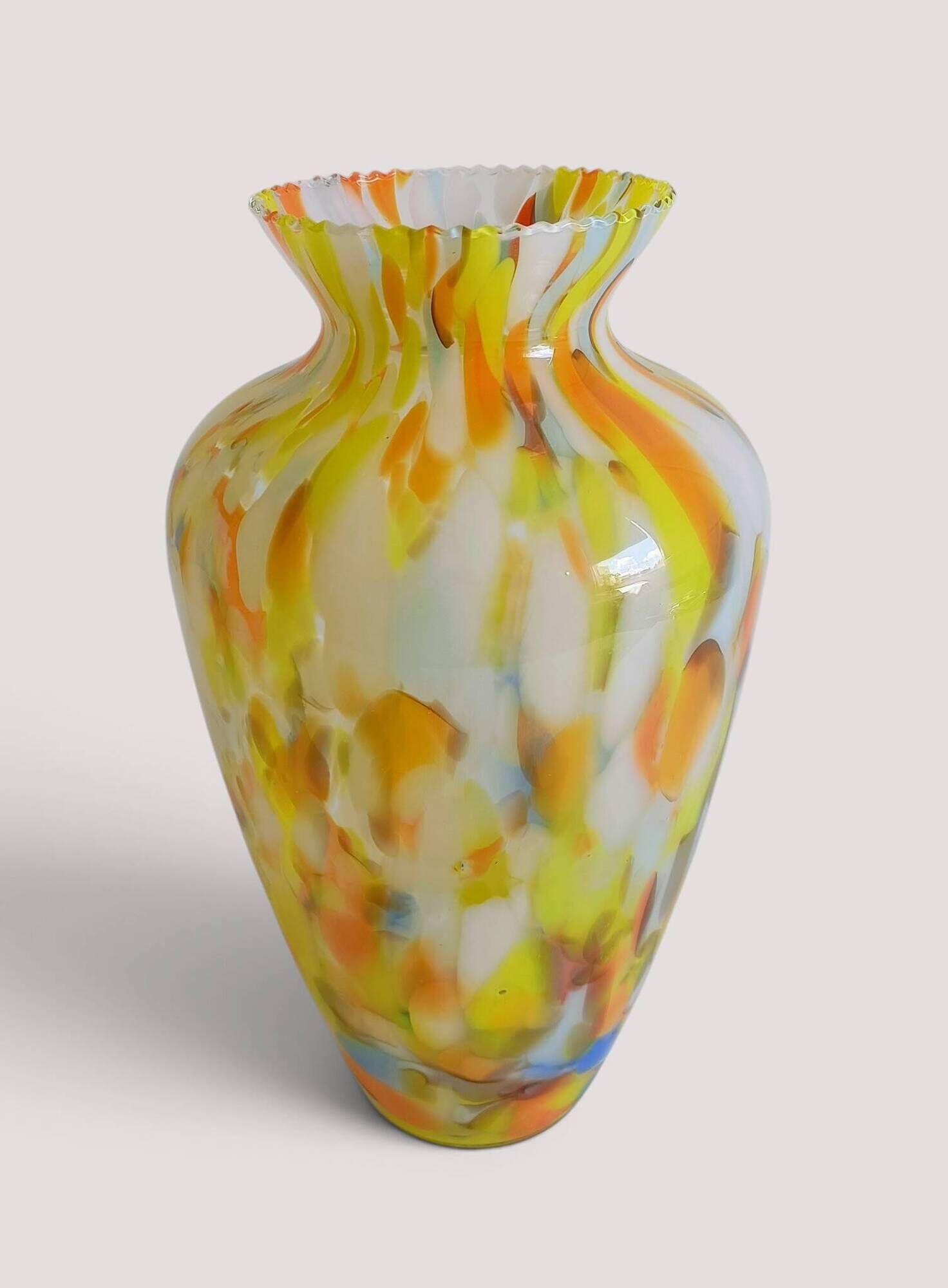 Vintage Murano glass vase, Italy, circa 1960, coloured artistic glass.
