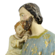 Statue sculpture Saint Joseph avec bébé Jésus plâtre