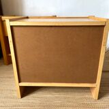 Minimalist vintage bedside tables