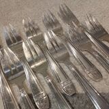 10 silver-plated metal cake forks from the Monaco Grand Prix