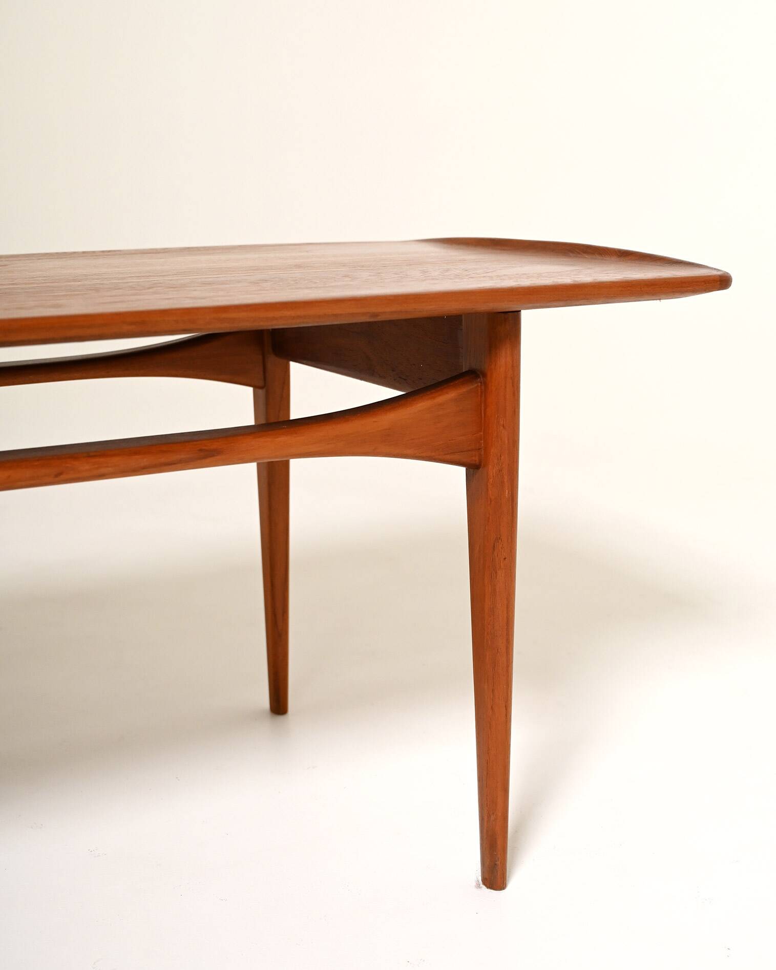 Tove & Edvard Kind-Larsen teak coffee table, Denmark, 1960s