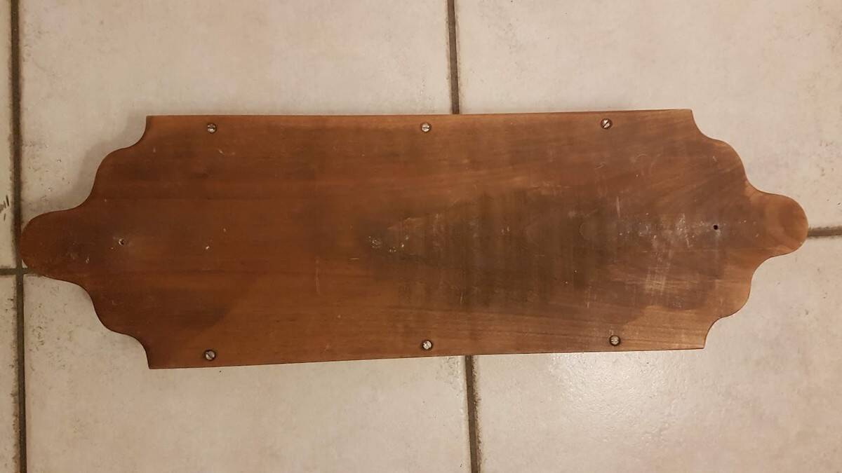 Handcrafted wooden spice rack 56 cm high
