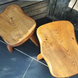 Pair of tripod stools