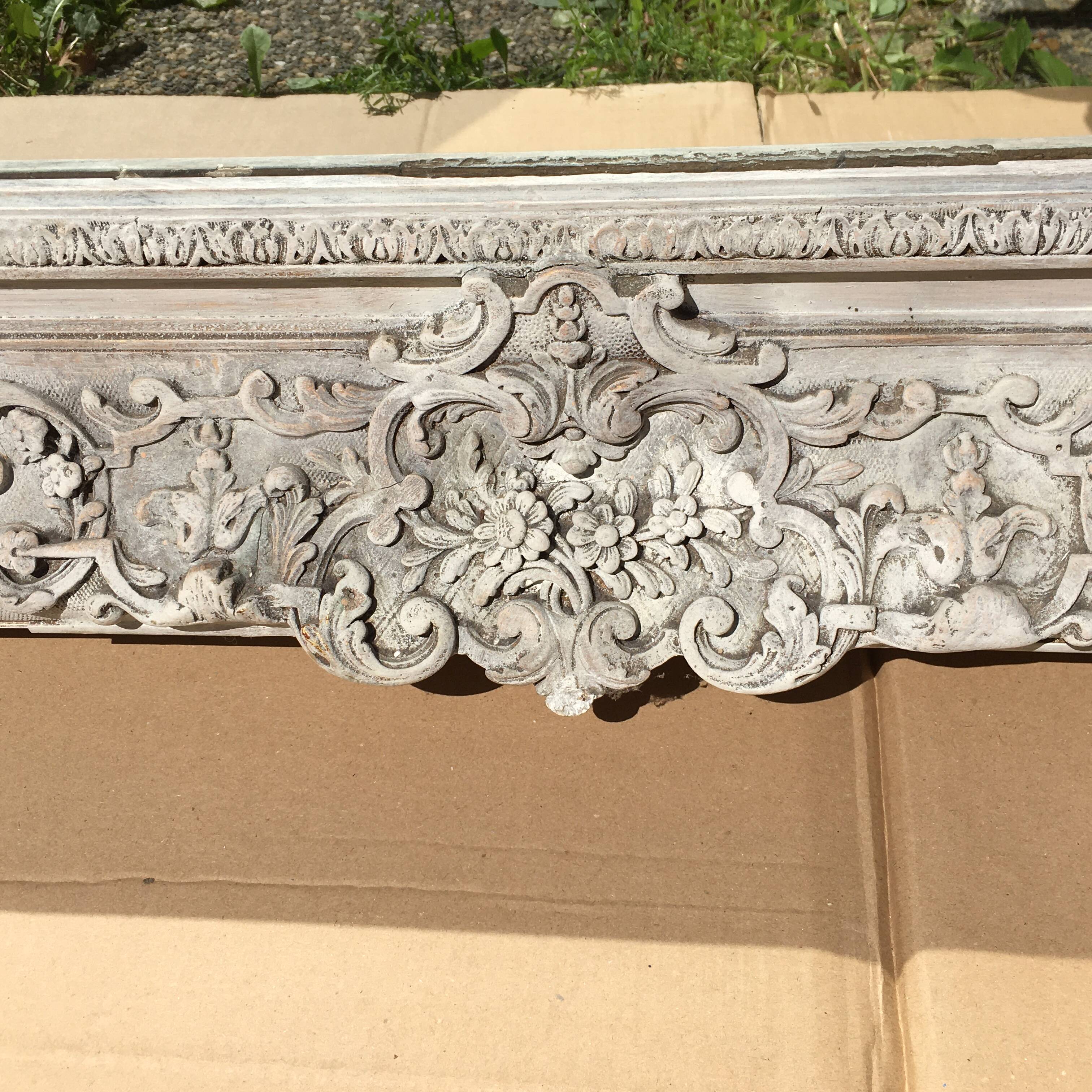 Miroir cadre ancien baroque