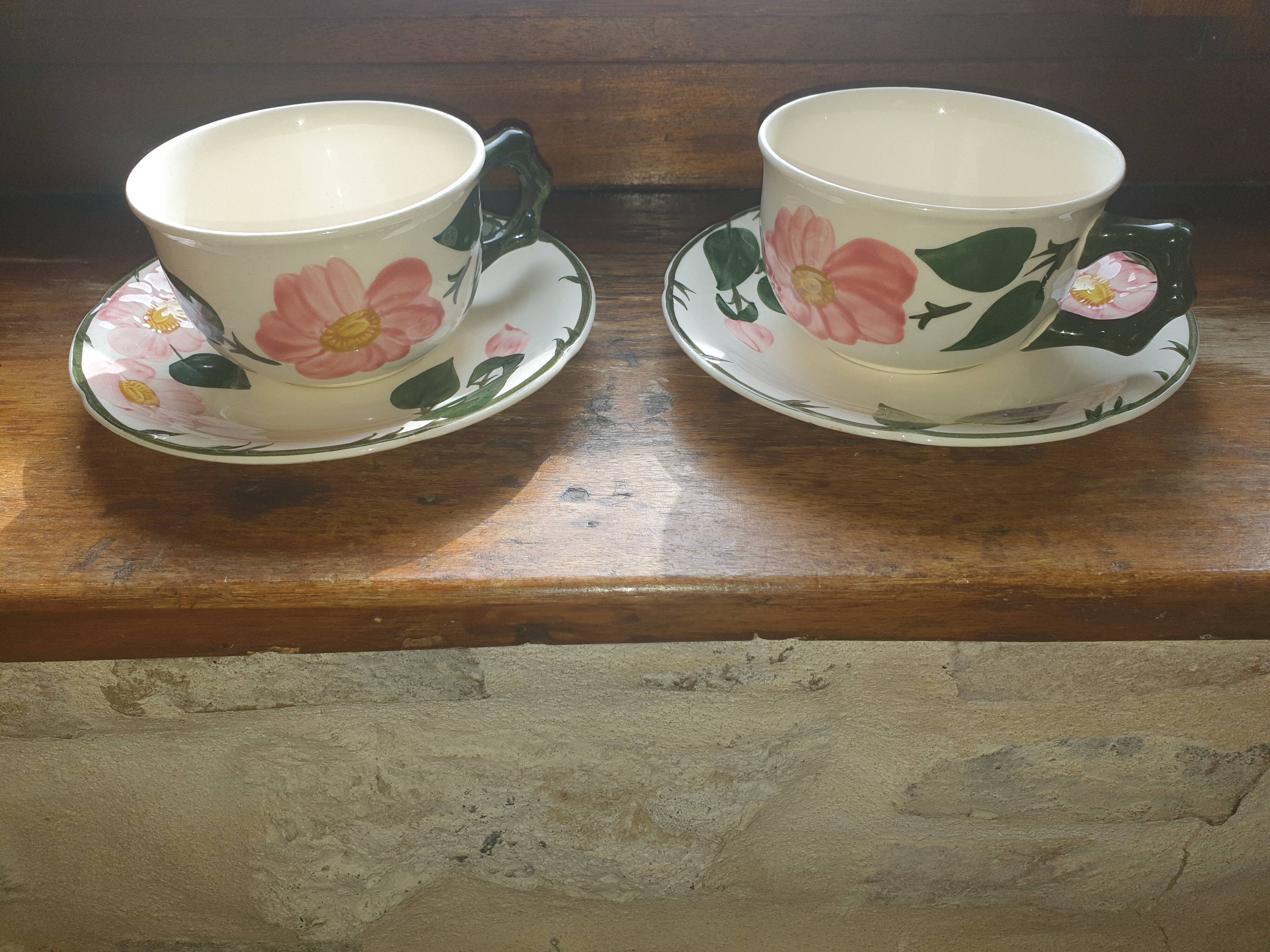 Duo of Villeroy & Boch Cup "Wild rose"