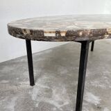 1950s Madagascar aragonite coffee table