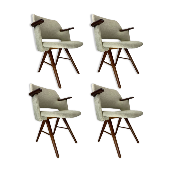 4 chaises de salle à manger FT30 par Cees Braakman pour Pastoe, Dutch 1950s