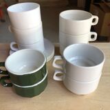Vintage bistro cup lot