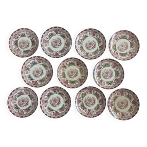 11 assiettes à dessert - sarreguemines