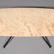 Marble Italy in the style of Gio Ponti coffee table metal brass, 1960s