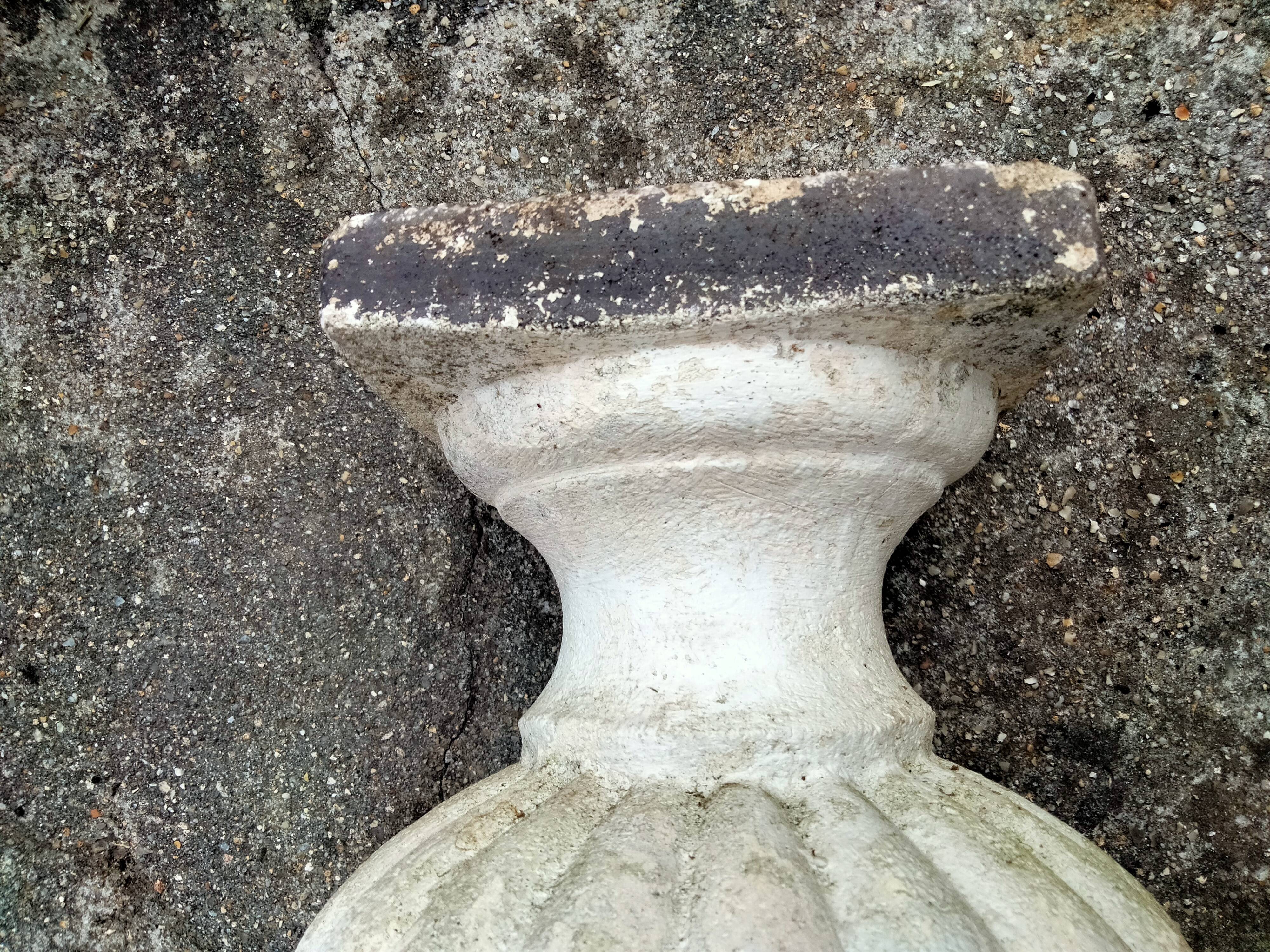 Pair of Medici vintage antique stone planters