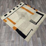Handmade Moroccan wool rug, size 140 x 260 cm
