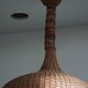 Vintage Danish mid-century rattan pendant light, made in the 1960s.