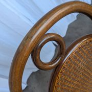Set of 4 Mid-century Bentwood Cane Dining Chair, Thonet Style, 1970s Yugosl