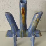 Flamed stoneware candle holder or soliflore