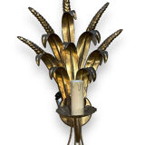 Pair of gilded metal wheat cob sonces