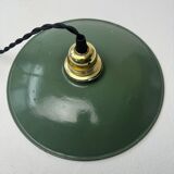 Old green enamel pendant 24.5 cm