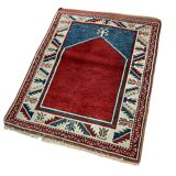 Vintage Afghan kazak  Rug ,Feiner Handgeknüpfter Orientteppich Afghan Kazak Teppich, 110X87 cm