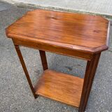 Étagère art déco 1960 en bois massif avec tiroir