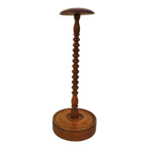 Vintage turned wooden hat rack milliner