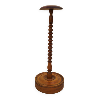 Vintage turned wooden hat rack milliner
