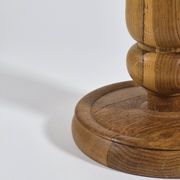 Handmade turned oak flower stand from the 1950s.