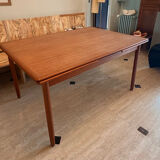 Table extensible vintage, deux rallonges