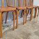 Set of 5 antique signed Baumann bistro chairs