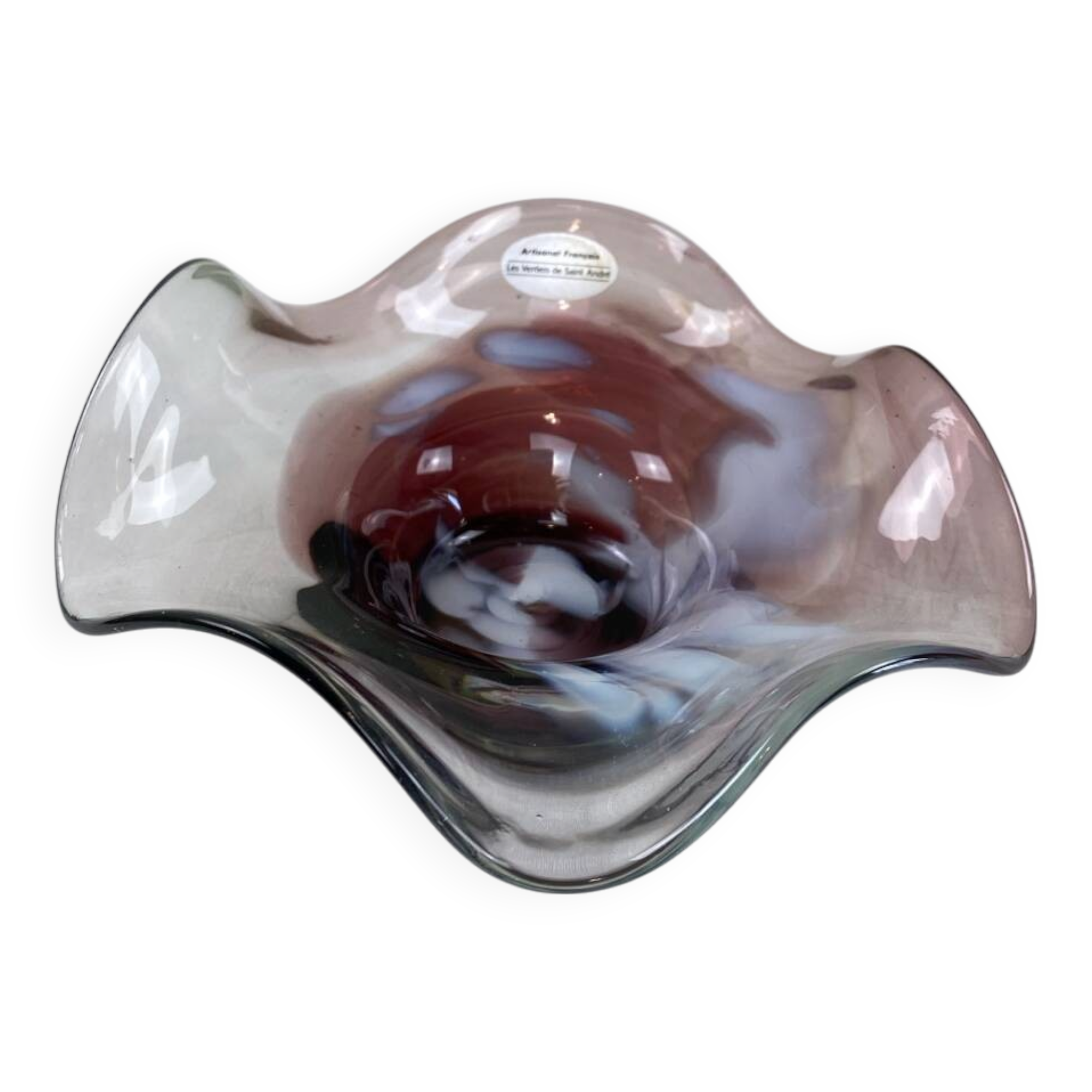 Vide poche en verre soufflé